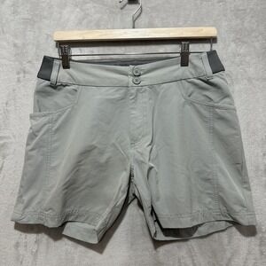 Simms Women's Shorts Size M Mataura Gray Nylon Fishing UPF 50 Stretch